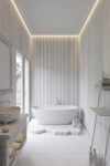 Διακοσμητικό panel τοίχου με 3D πηχακια 01 RESIDENCE πλατος 12.2cm x υψος 2.90m WHITE
