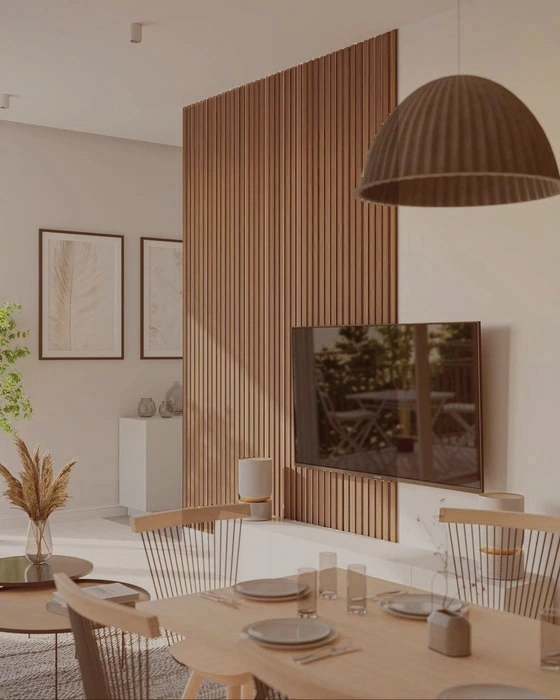 Διακοσμητικό panel τοίχου με 3D πηχακια 07 RESIDENCE πλατος 12.2cm x υψος 2.90m CLASSIC OAK
