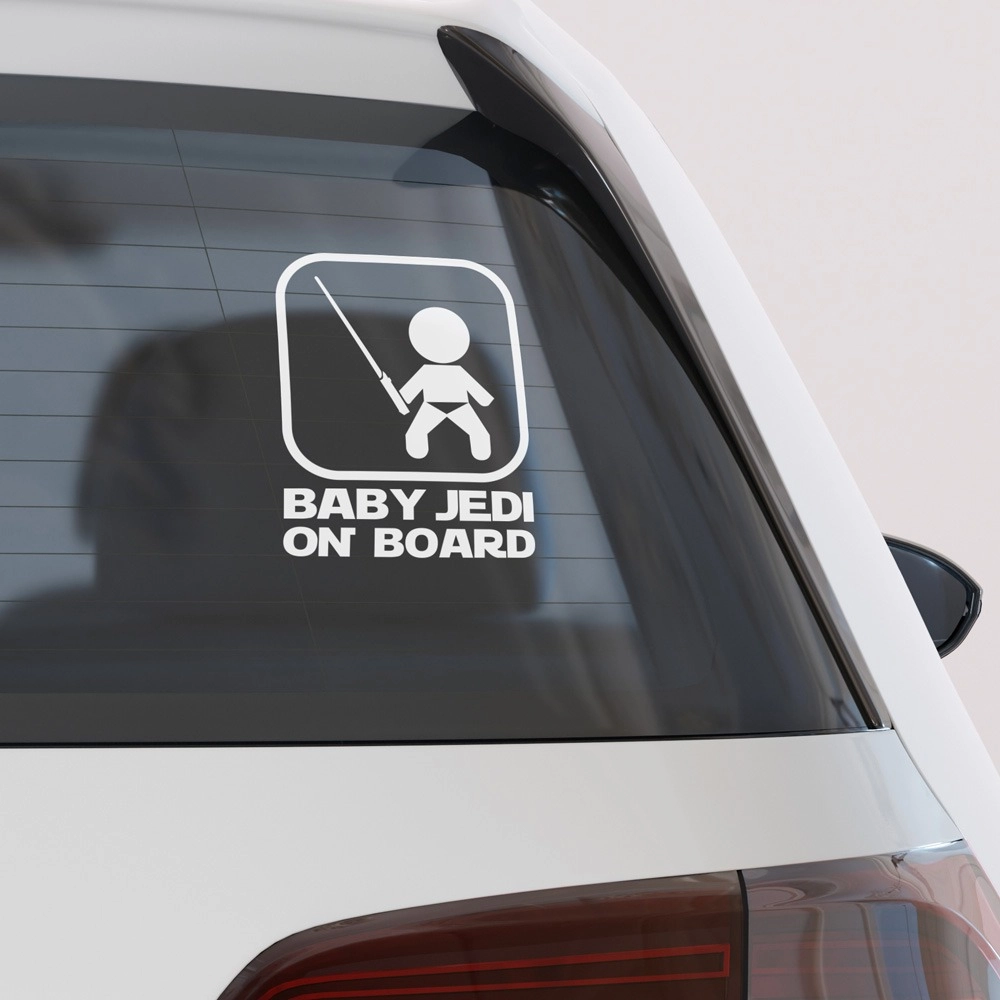 Αυτοκολλητο Αυτοκινητου BABY JEDI ON BOARD