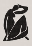 Πινακας σε καμβά BLACK FEMALE SILHOUETTE