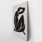 Πινακας σε καμβά BLACK FEMALE SILHOUETTE