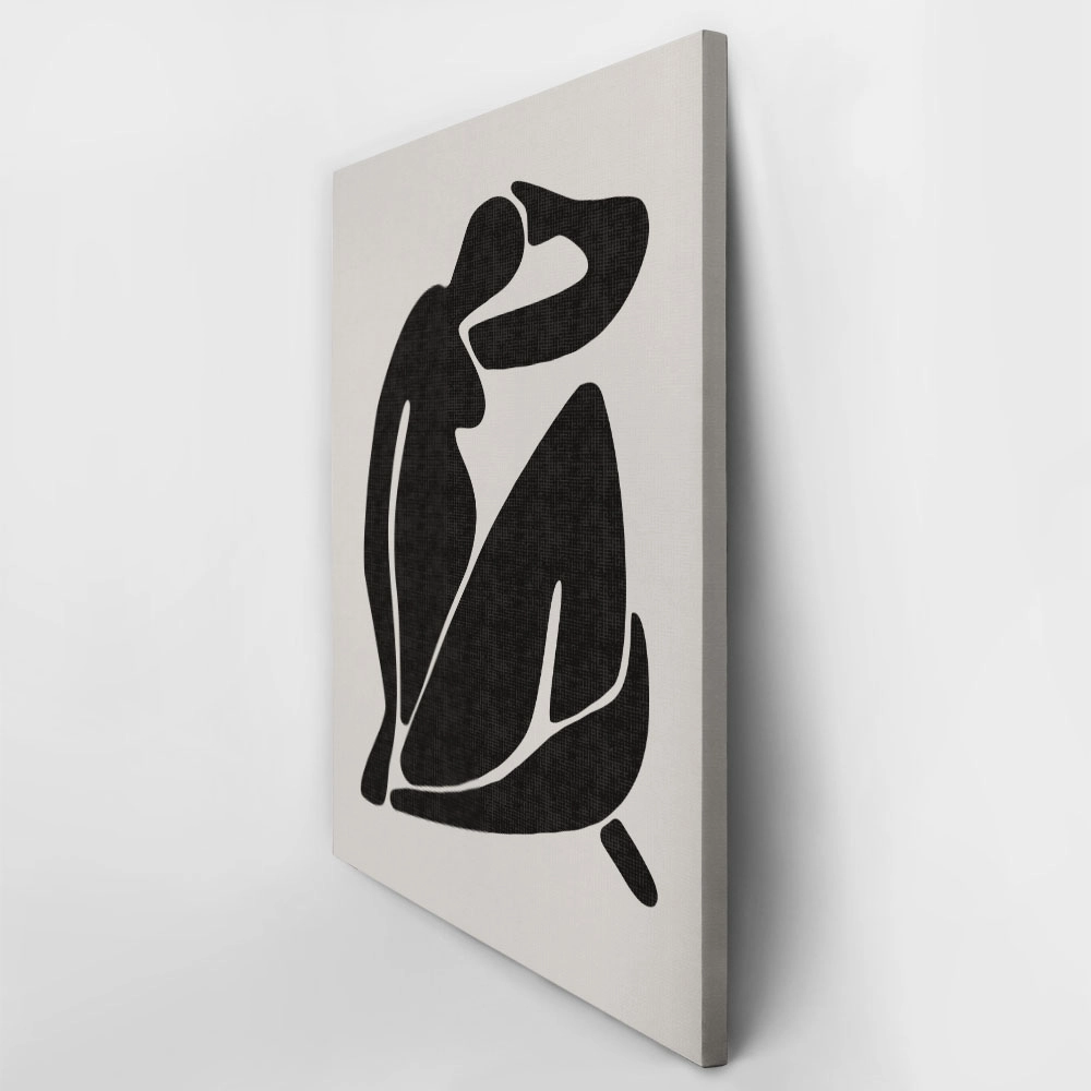 Πινακας σε καμβά BLACK FEMALE SILHOUETTE