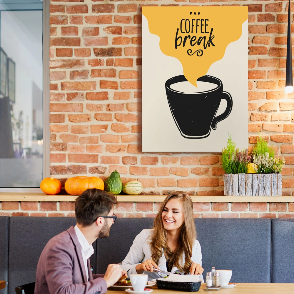 Πινακας σε καμβά COFFEE BREAK