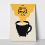 Πινακας σε καμβά COFFEE BREAK