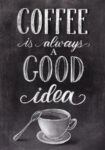 Πινακας σε καμβά COFFEE IS ALWAYS A GOOD IDEA