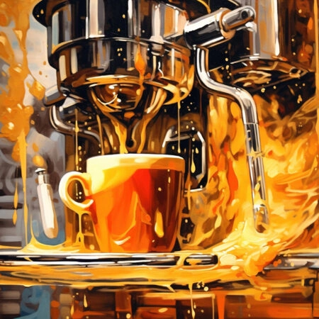 Πινακας σε καμβά COFFEE MACHINE - Food and Drink Sticky 5