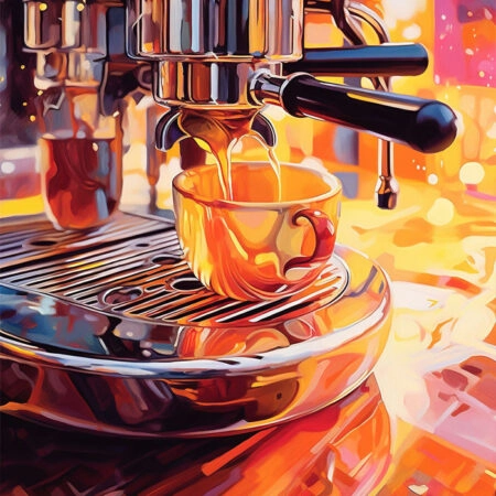Πινακας σε καμβά COFFEE MAKING - Food and Drink Sticky 5