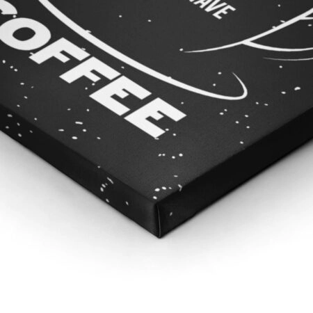 Πινακας σε καμβά DARK SIDE COFFEE BLACK - Food and Drink Sticky 2