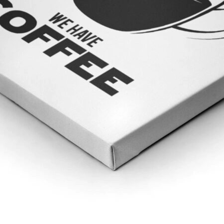 Πινακας σε καμβά DARK SIDE COFFEE WHITE - Food and Drink Sticky 2