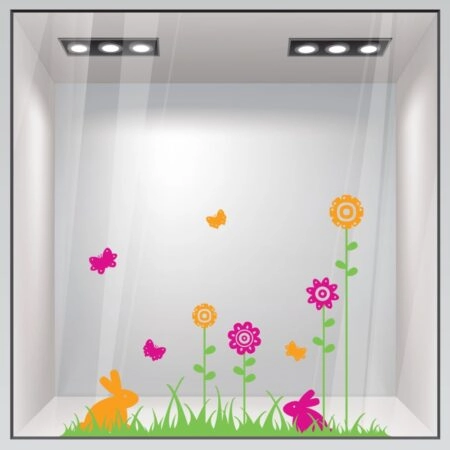Αυτοκόλλητο Βιτρίνας EASTER 3 - Πασχαλινή βιτρίνα Sticky 2