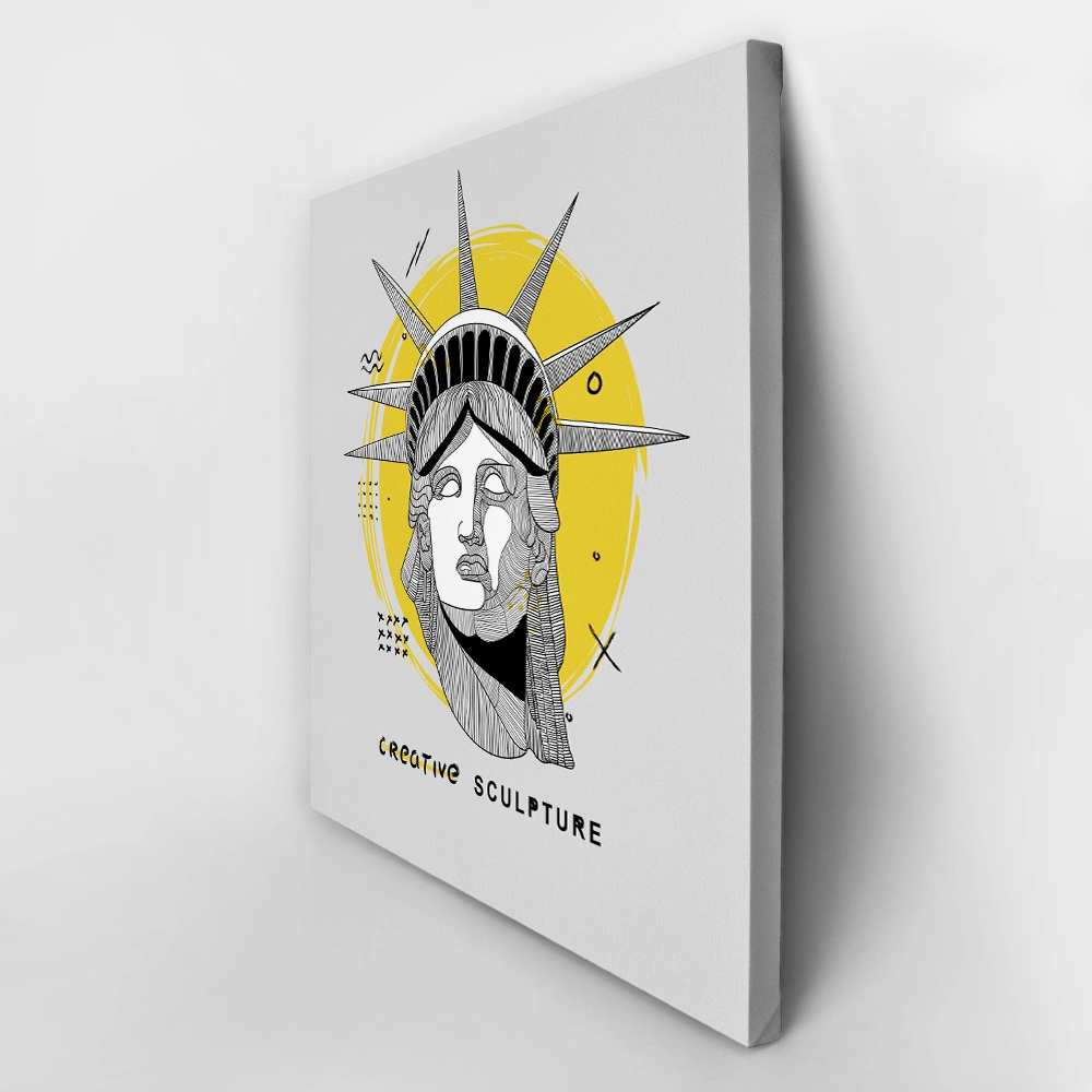 Πίνακας Τετράγωνος GEOMETRIC STATUE OF LIBERTY