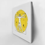 Πίνακας Τετράγωνος GEOMETRIC VITRUVIAN MAN