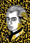 Πινακας σε καμβά GEOMETRIC YELLOW MOZART