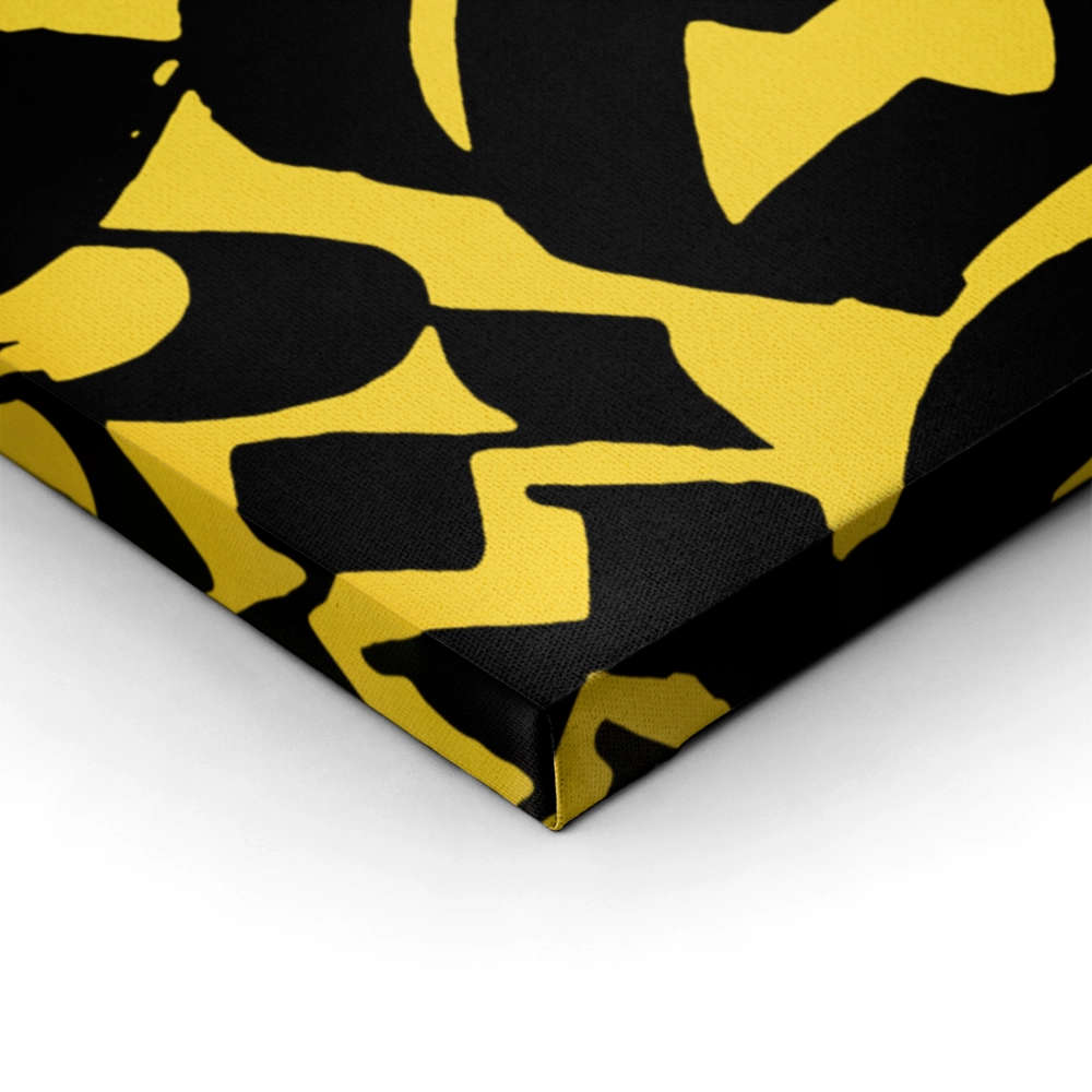 Πινακας σε καμβά GEOMETRIC YELLOW MOZART