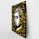 Πινακας σε καμβά GEOMETRIC YELLOW MOZART