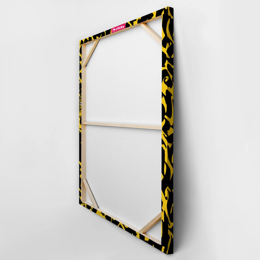 Πινακας σε καμβά GEOMETRIC YELLOW MOZART