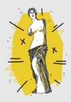 Πινακας σε καμβά GEOMETRIC YELLOW VENUS