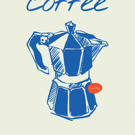 Πινακας σε καμβά HAND DRAWN COFFEE - Food and Drink Sticky 5