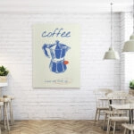 Πινακας σε καμβά HAND DRAWN COFFEE