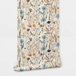 Αυτοκόλλητη Ταπετσαρία τοίχου HERBS AND FLOWERS PATTERN