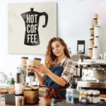Πίνακας Τετράγωνος HOT COFFEE