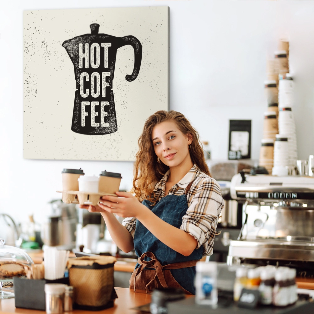 Πίνακας Τετράγωνος HOT COFFEE