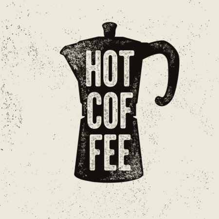 Πίνακας Τετράγωνος HOT COFFEE - Food and Drink Sticky 5