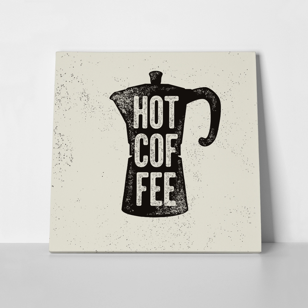 Πίνακας Τετράγωνος HOT COFFEE