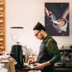 Πινακας σε καμβά LATTE ART COFFEE