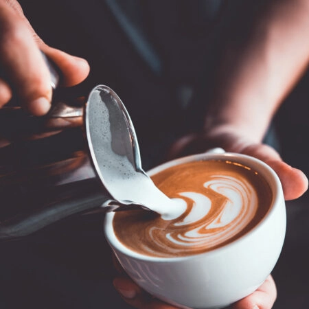 Πινακας σε καμβά LATTE ART COFFEE - Food and Drink Sticky 5