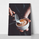 Πινακας σε καμβά LATTE ART COFFEE