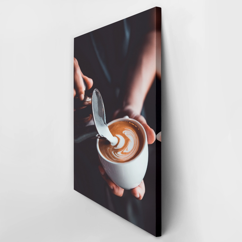 Πινακας σε καμβά LATTE ART COFFEE