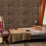Αυτοκόλλητη Ταπετσαρία τοίχου LEOPARD PATTERN