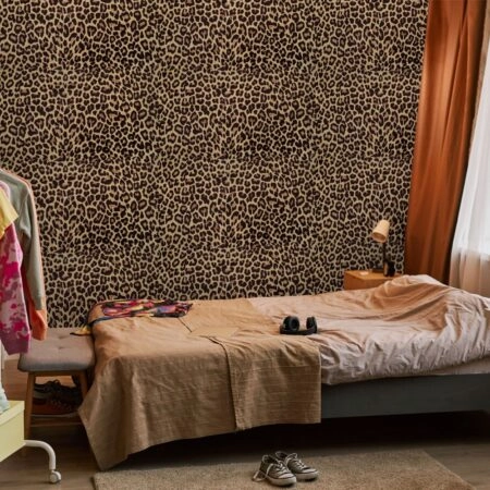 Αυτοκόλλητη Ταπετσαρία τοίχου LEOPARD PATTERN
