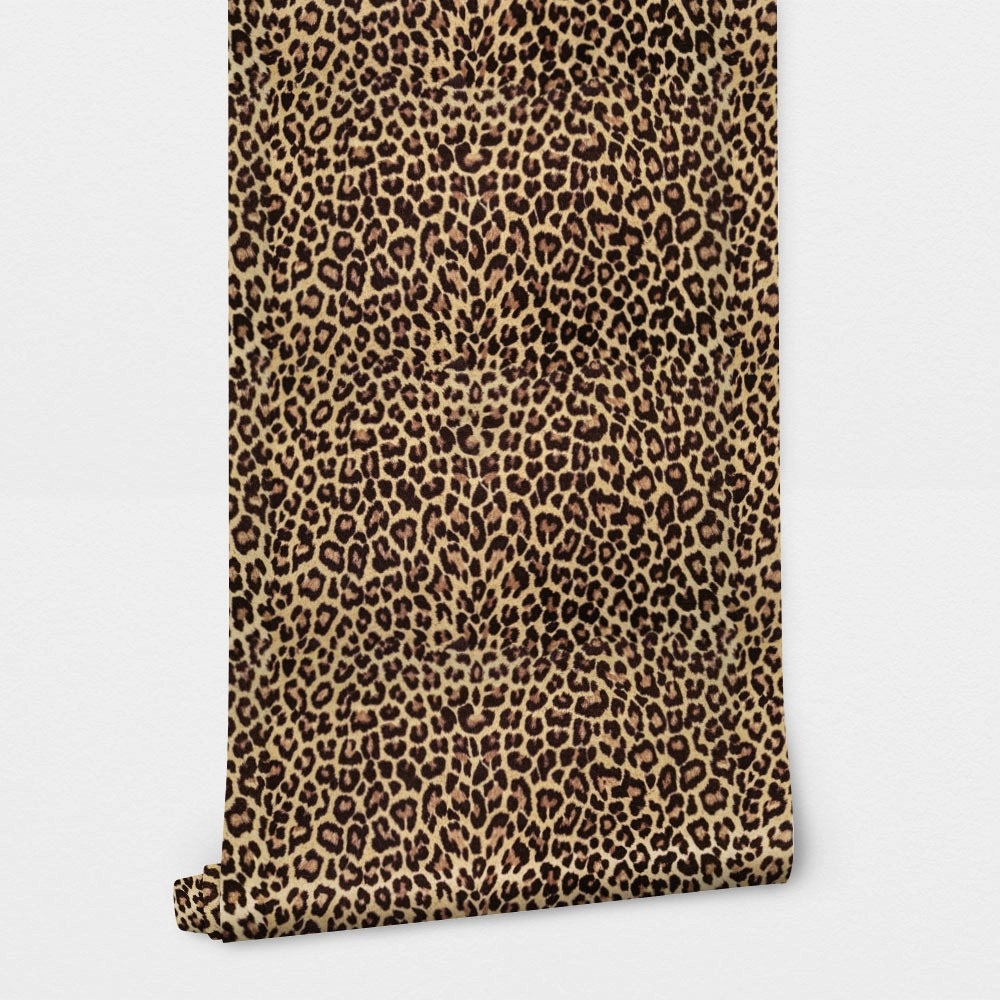 Αυτοκόλλητη Ταπετσαρία τοίχου LEOPARD PATTERN