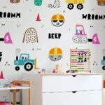 Αυτοκόλλητη Ταπετσαρία τοίχου LITTLE ANIMAL BUILDERS