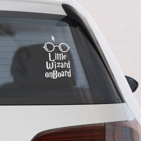 Αυτοκολλητο Αυτοκινητου LITTLE WIZARD ON BOARD - Αυτοκόλλητα Baby on board Sticky 2
