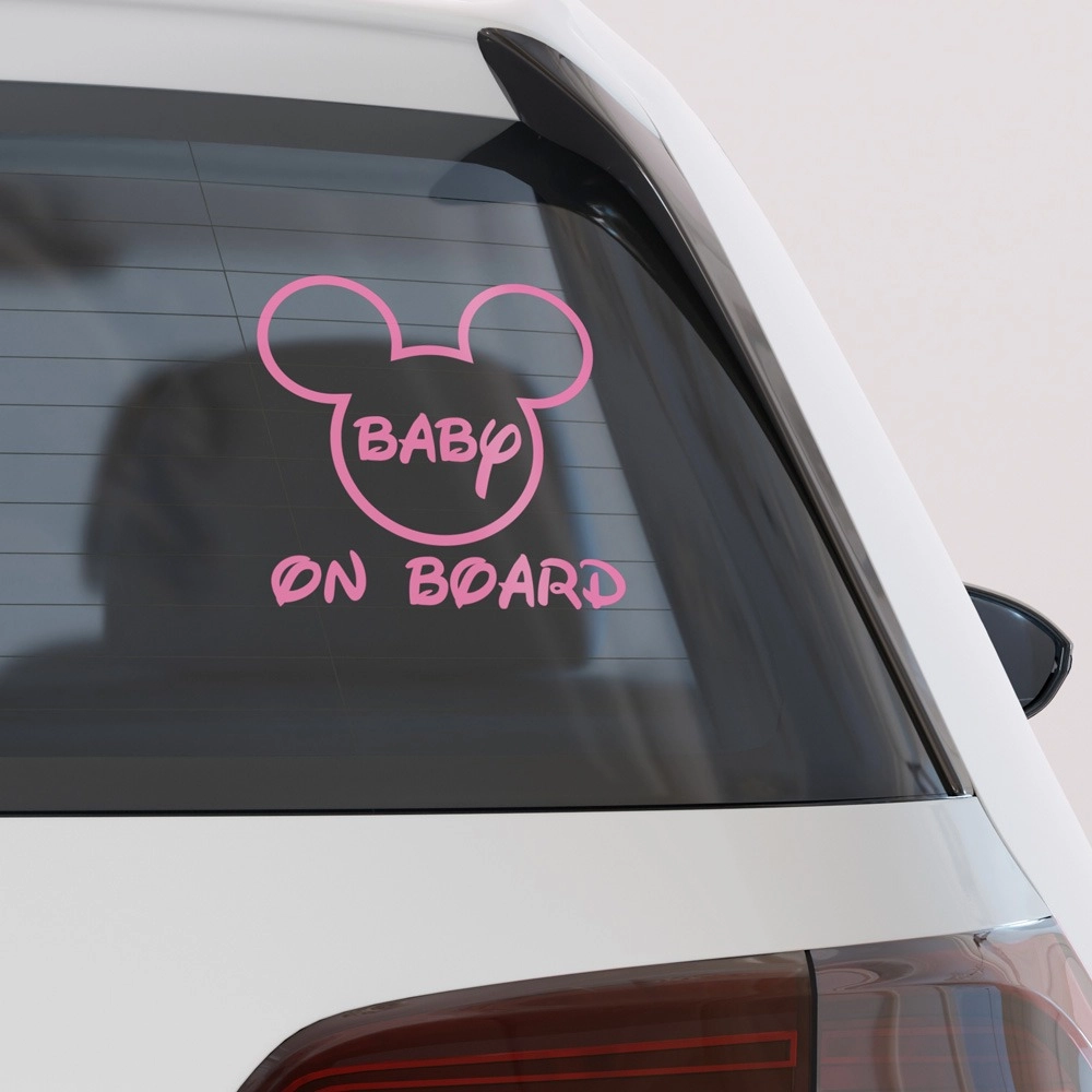Αυτοκολλητο Αυτοκινητου MICKEY ON BOARD