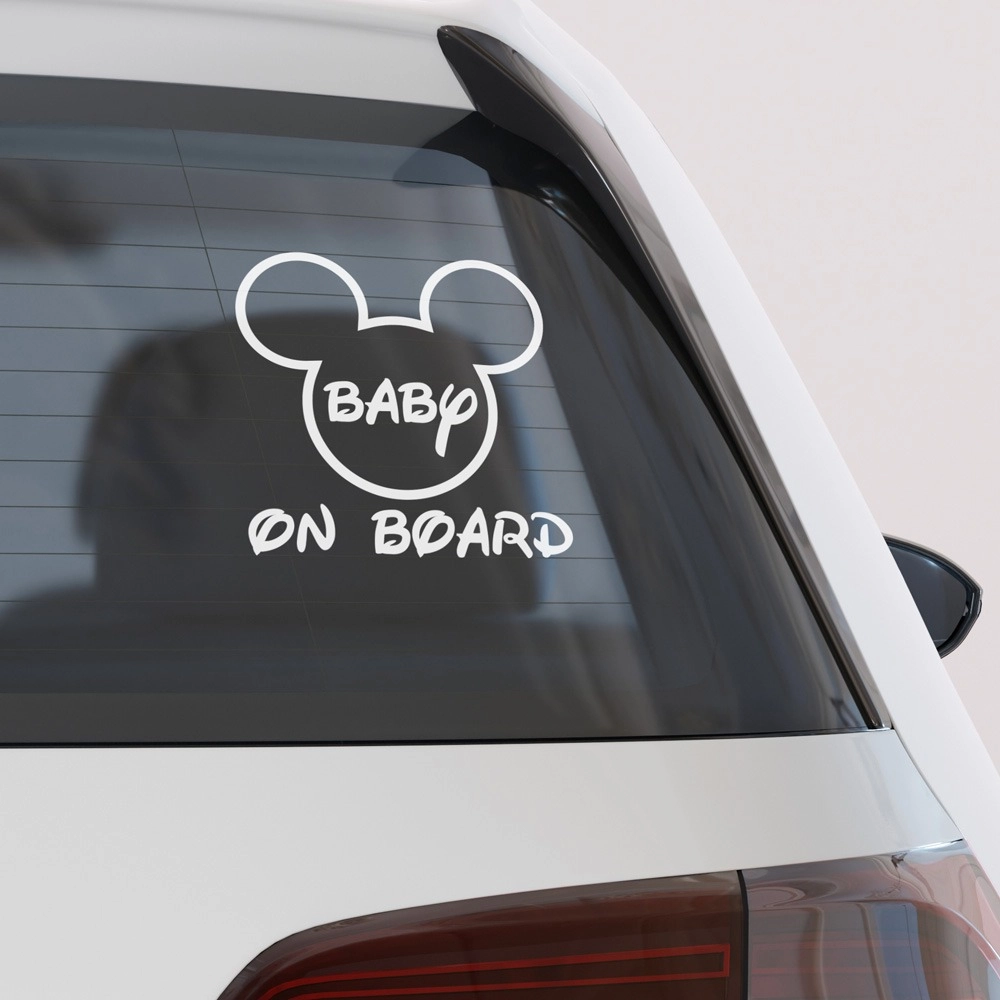 Αυτοκολλητο Αυτοκινητου MICKEY ON BOARD