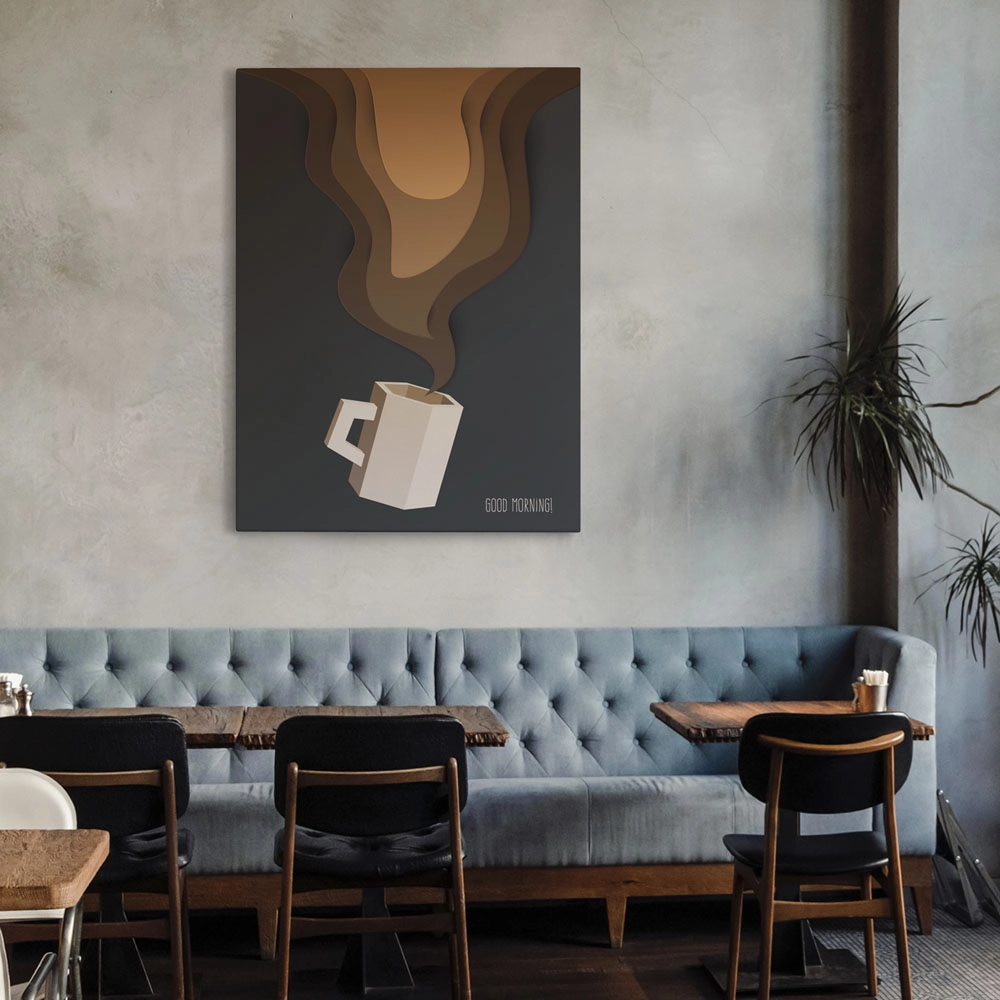 Πινακας σε καμβά MINIMALISTIC COFFEE