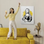 Πινακας σε καμβά MODERN MONA LISA