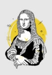 Πινακας σε καμβά MODERN MONA LISA