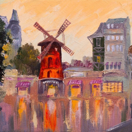 Πινακας σε καμβά MOULIN ROUGE PAINTING - Παρισι Sticky 5