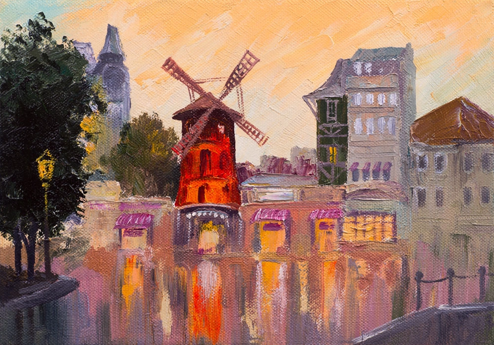 Πινακας σε καμβά MOULIN ROUGE PAINTING