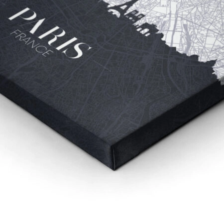 Πινακας σε καμβά PARIS CITY MAP - Χαρτες Sticky 2
