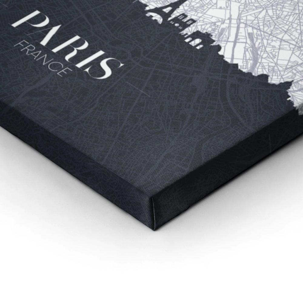 Πινακας σε καμβά PARIS CITY MAP