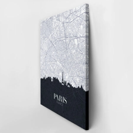 Πινακας σε καμβά PARIS CITY MAP - Χαρτες Sticky 3