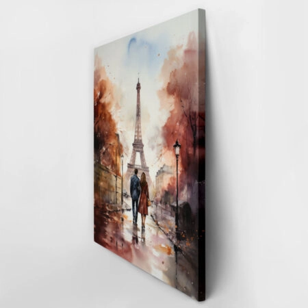 Πινακας σε καμβά PARIS COUPLE PAINTING - Παρισι Sticky 3
