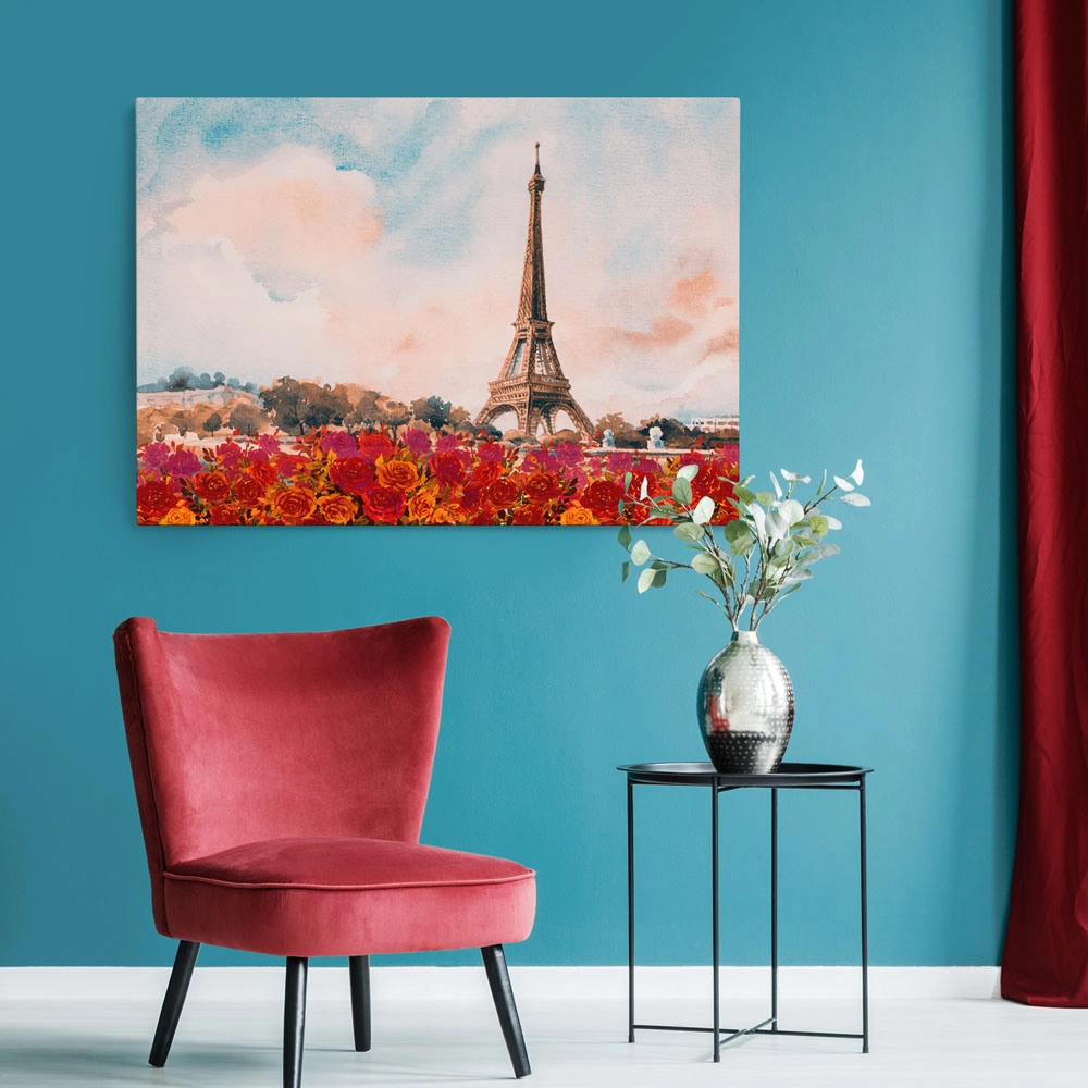 Πινακας σε καμβά PARIS EIFFEL LANDSCAPE PAINTING
