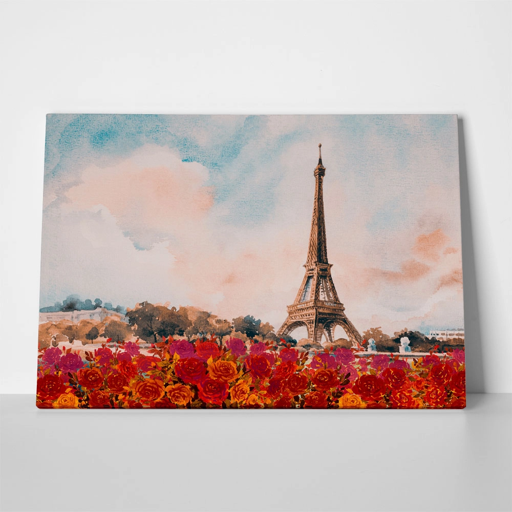 Πινακας σε καμβά PARIS EIFFEL LANDSCAPE PAINTING